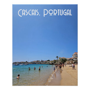 Poster Plage de Cascais, Portugal
