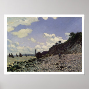 Poster Plage de Claude Monet chez Honfleur, 1864