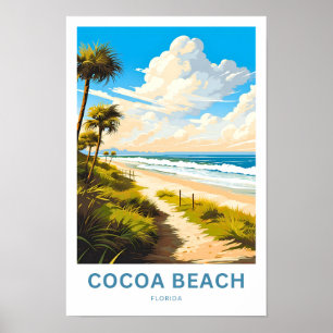 Poster Plage de Cocoa Floride Imprimer