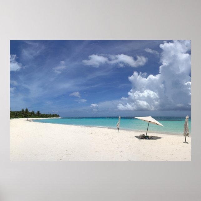 Poster Plage de Flamenco Culebra Porto Rico (Devant)
