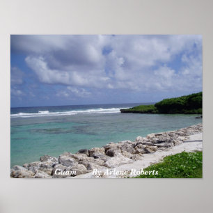 Poster Plage de la Guam