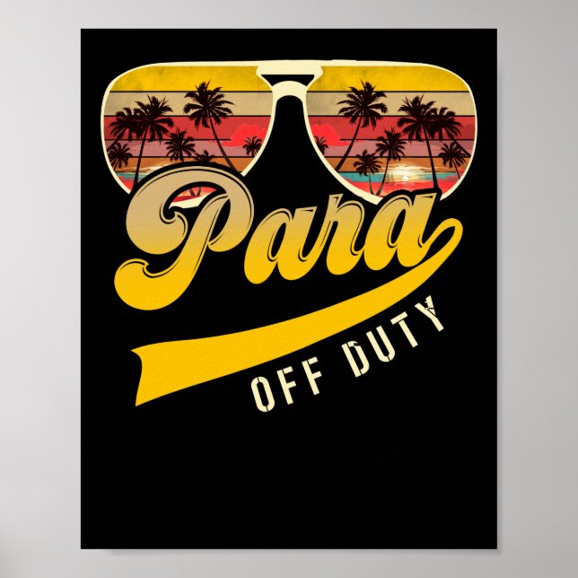 Poster Plage de Lunettes de soleil Paraprofessionnel Hors (Devant)