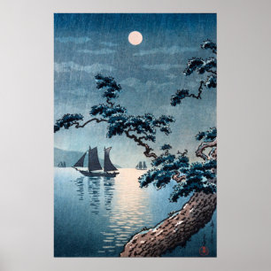 Poster Plage de Maiko par Tsuchiya Koitsu