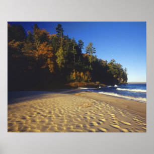 Poster Plage de Miners à Pictured Rocks National
