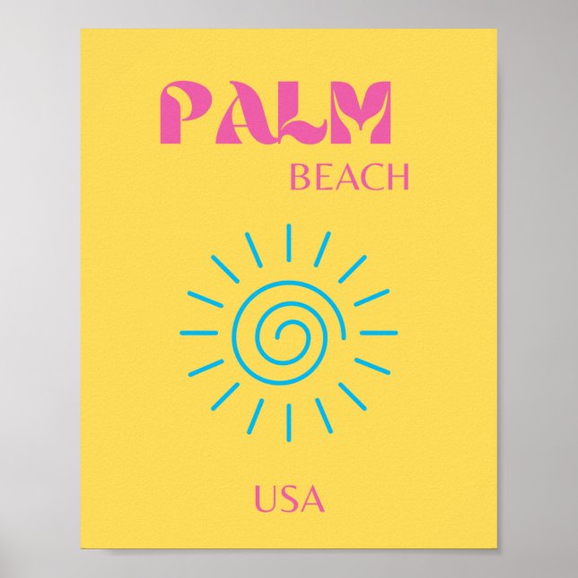 POSTER PLAGE DE PALM (Devant)