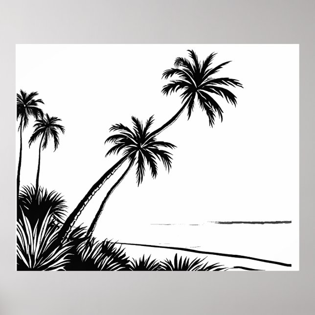 Poster Plage de Palm (Devant)