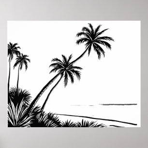 Poster Plage de Palm Beach