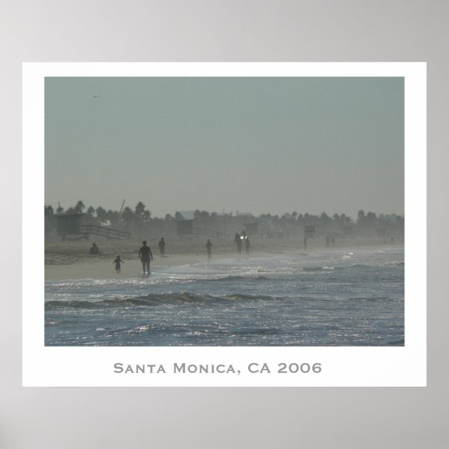 Poster Plage de père Noël Monica (Devant)