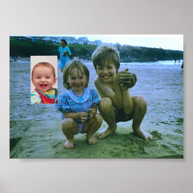 Poster Plage de Polzeath (Devant)