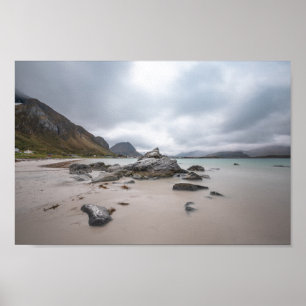 Poster Plage de Ramberg Lofoten