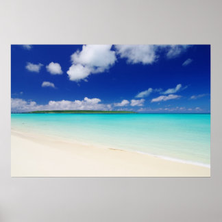 Poster Plage de sable blanc
