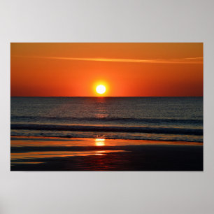 Poster Plage de Seabrook Island au lever du soleil