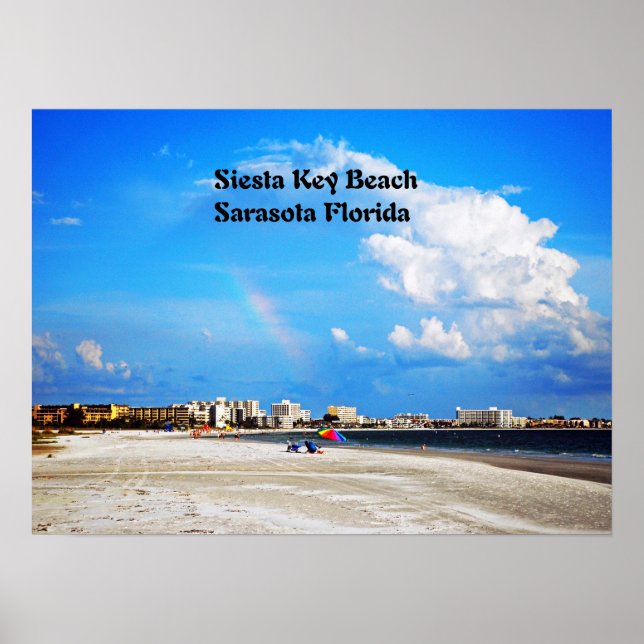 Poster Plage de Siesta Key (Devant)