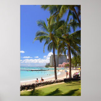 Poster Plage de Waikiki 2