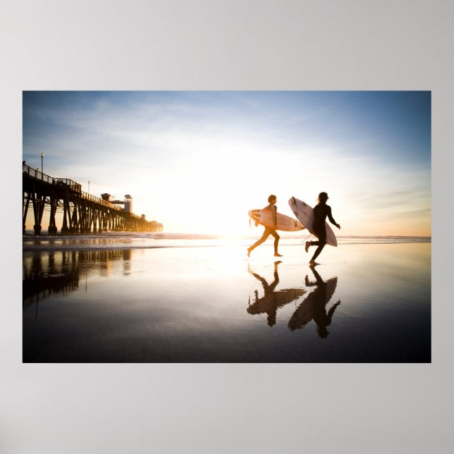 Poster Plage d'Oceanside (Devant)