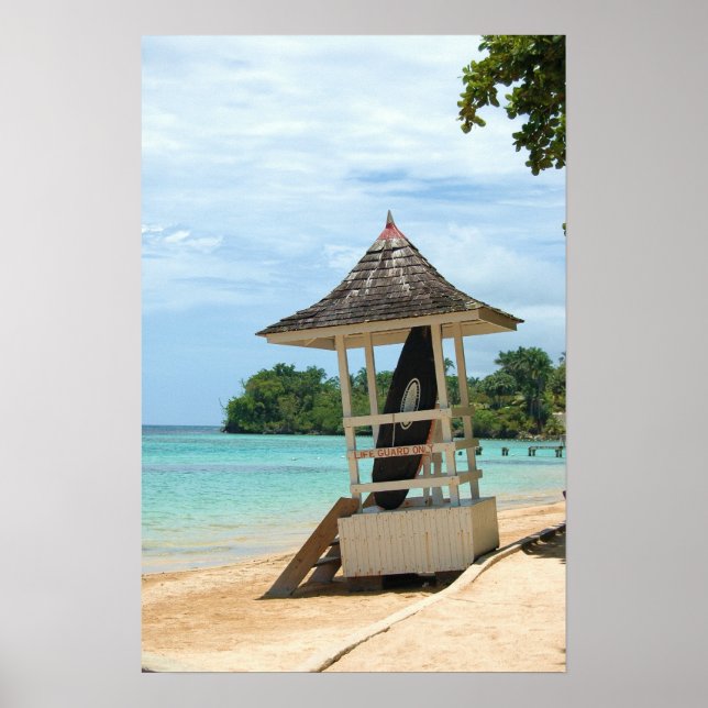 Poster Plage jamaïcaine (Devant)
