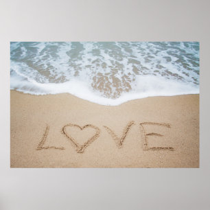 Poster Plage Love II