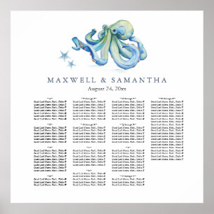 Poster Plage Mariage Modèle