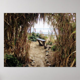 Poster Plage Old Man's Beach - San Onofre State Beach