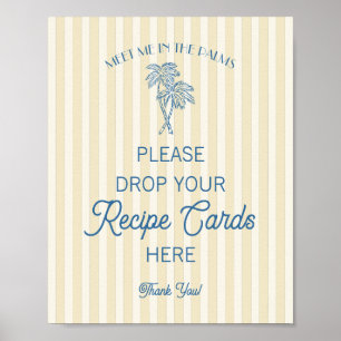 Poster Plage Palm Springs Jaune Partagez une nouvelle nup
