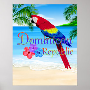 Poster Plage République Dominicaine