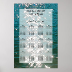 Poster Plage Sea Water Sparkles Mariage Sein Chart