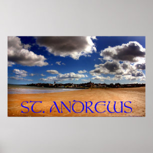 Poster plage st. andrews west