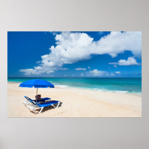 Poster Plage tropicale