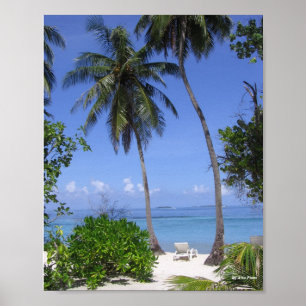 Poster Plage tropicale