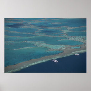 Poster Plages de plongée près de la barrière de corail, G