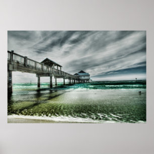 Poster Plages tropicales Clearwater Floride