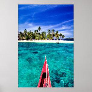Poster Plages tropicales   El Nido, Philippines, Palawan