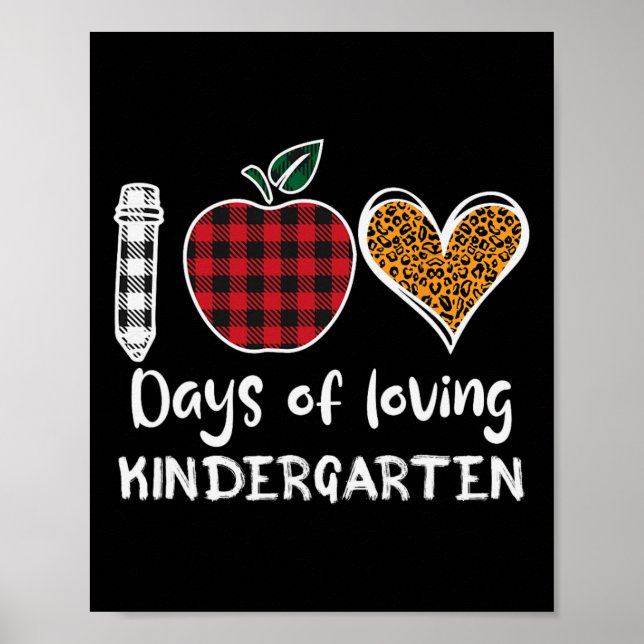 Poster Plaid 100 Jours D'Amoureux Enfants Enseignants De  (Devant)