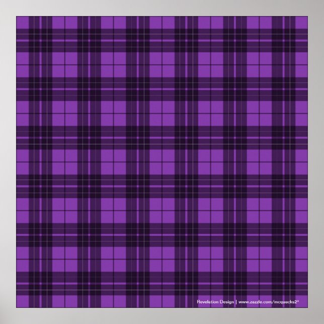 Poster Plaid violet (Devant)