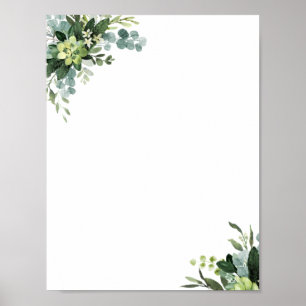 Poster Plaine de feuillage vert d'Eucalyptus