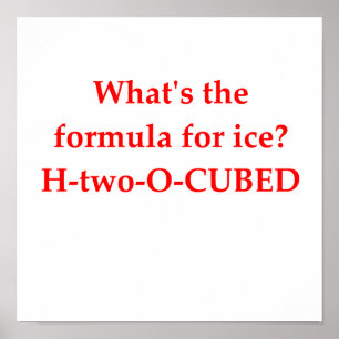 Poster plaisanterie de chimie