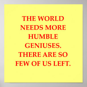 Poster plaisanterie de génie