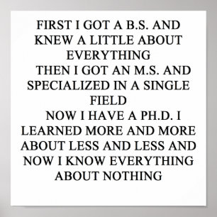 Poster Plaisanterie de PHD