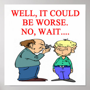 Poster plaisanterie drôle de docteur