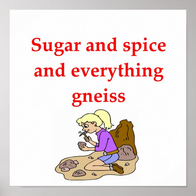 Poster plaisanterie géologique (Devant)