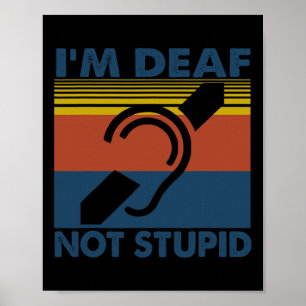 Poster Plaisir Audience déficiente Langue des signes ASL 