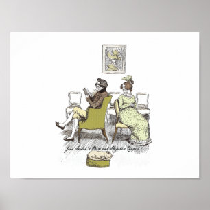 Poster Plaisir en Vexing, Jane Austen Fierté et Préjugés