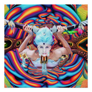 Poster Plan astral psychédélique