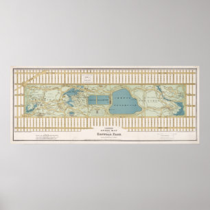 Poster Plan Central Park