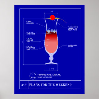 Poster Plan d'action pour un ouragan