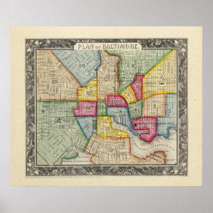 Poster Plan De Baltimore