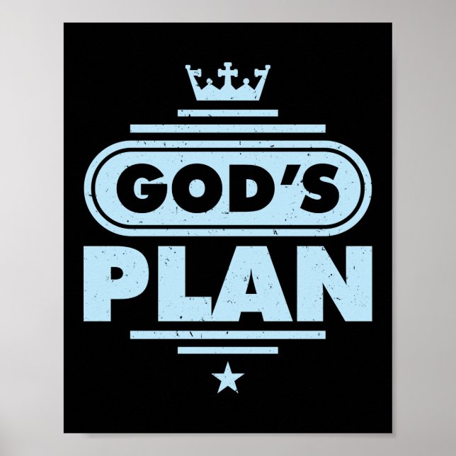 Poster Plan de Dieu Jésus Foi (Devant)