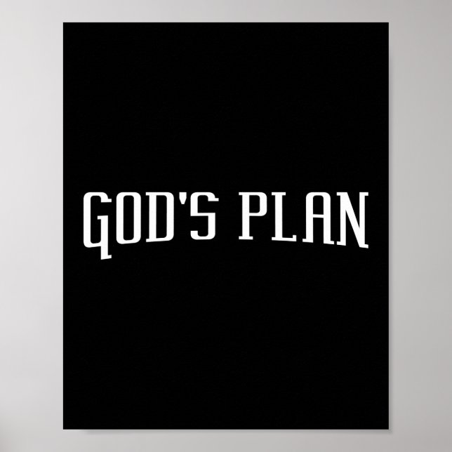 Poster Plan de Dieu Jésus Foi (Devant)