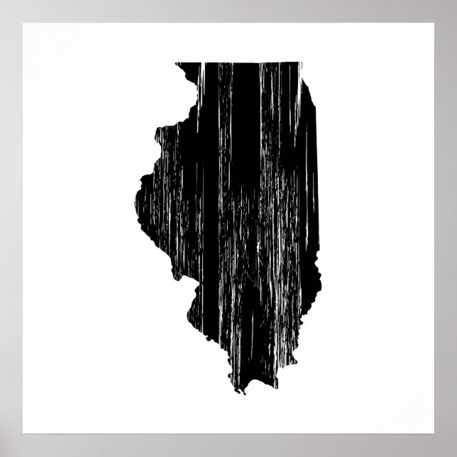 Poster Plan de l'État de l'Illinois en détresse (Devant)