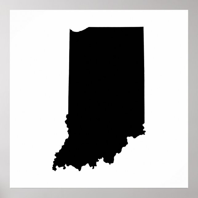Poster Plan de l'État de l'Indiana (Devant)
